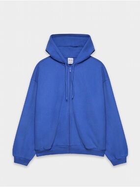 Aritzia Jazz Blue Zip-Up Hood